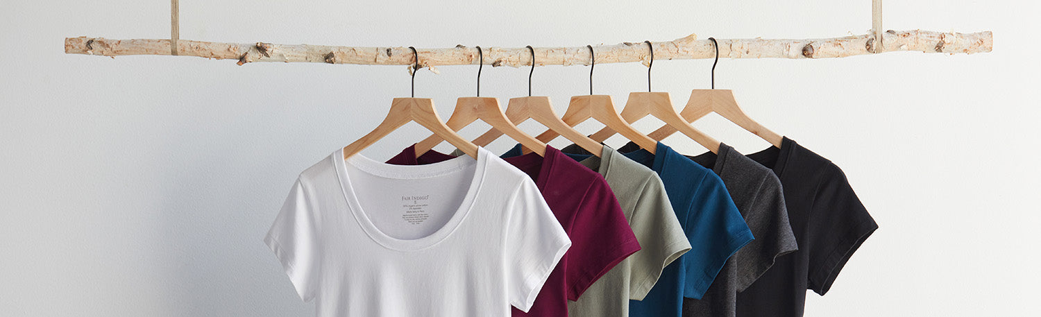 shop fair indigo organic cotton clothing - ethically made and fair trade clothes