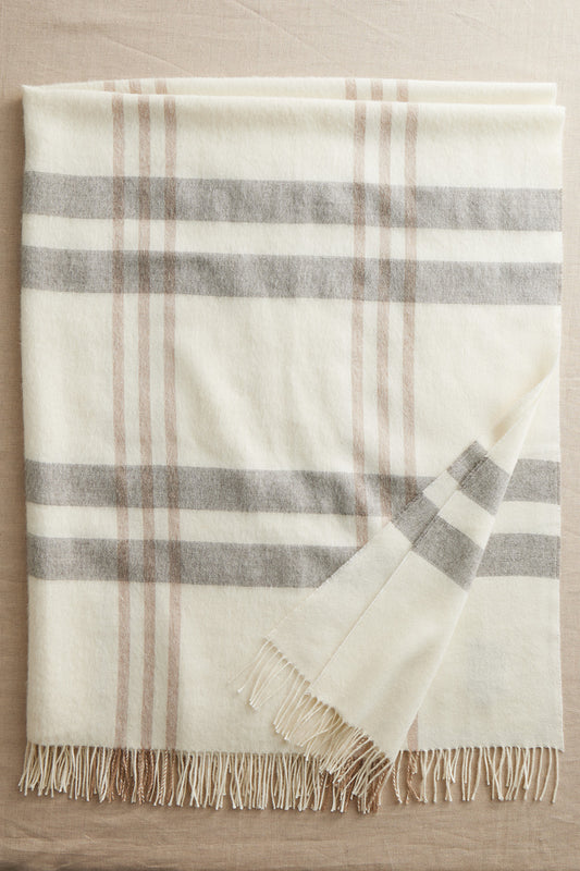 baby alpaca throw blanket - dye free - undyed - hypoallergenic - fair trade - ethically made - fair indigo