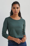 Women's Organic Scoop Neck Long Sleeve Tee