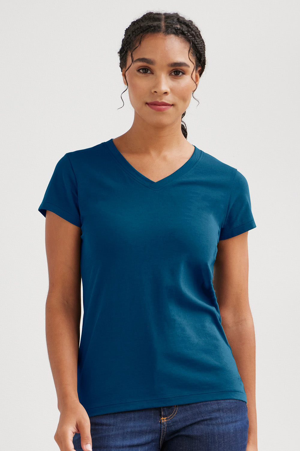 Effortless V Neck T-Shirt  Shop Sustainable, Ethical Women's Clothing –  Encircled