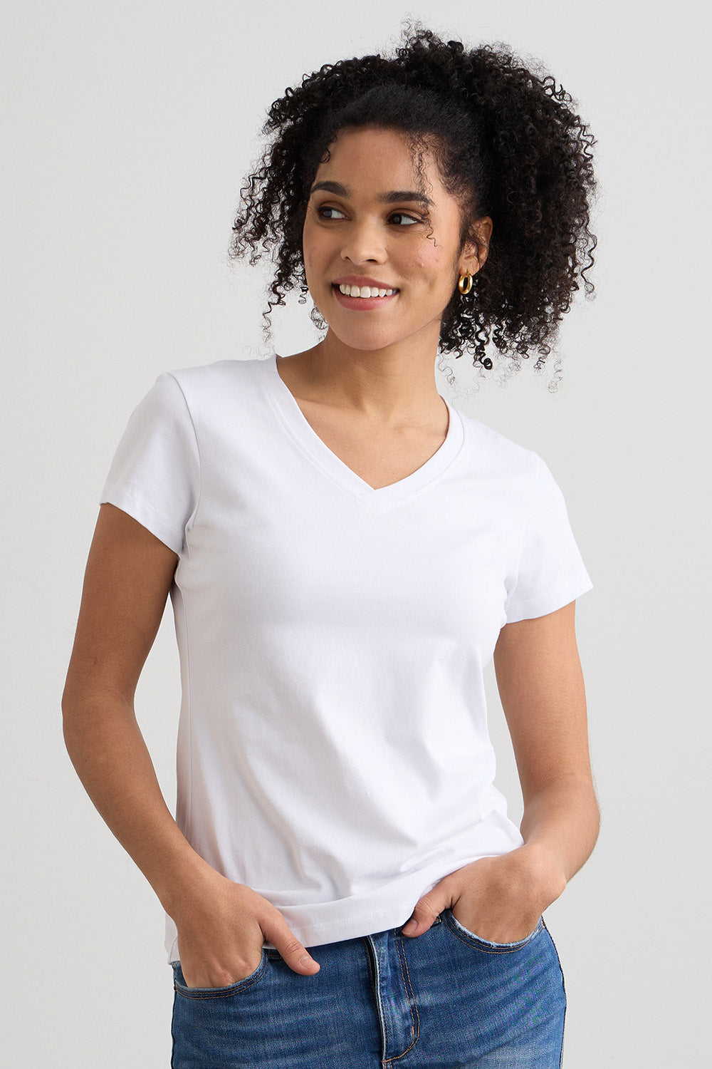 Effortless V Neck T-Shirt  Shop Sustainable, Ethical Women's