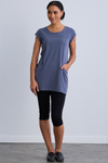 Women's Organic Cap Sleeve Pocket Tunic