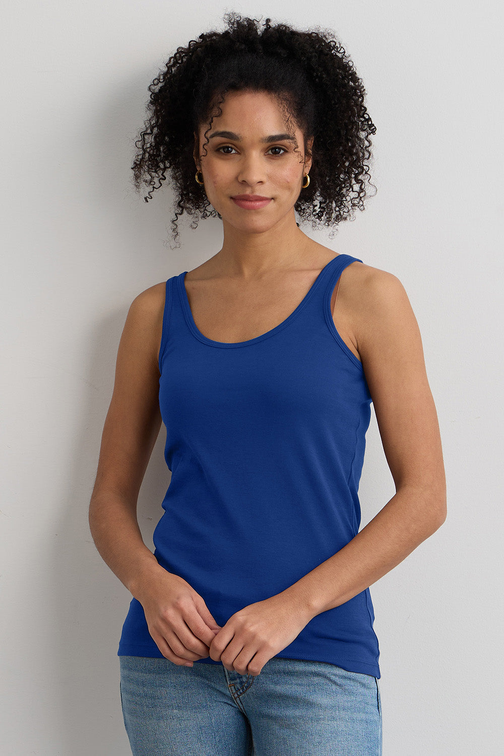 100% Pima cotton tank/sleeveless top, L outlets