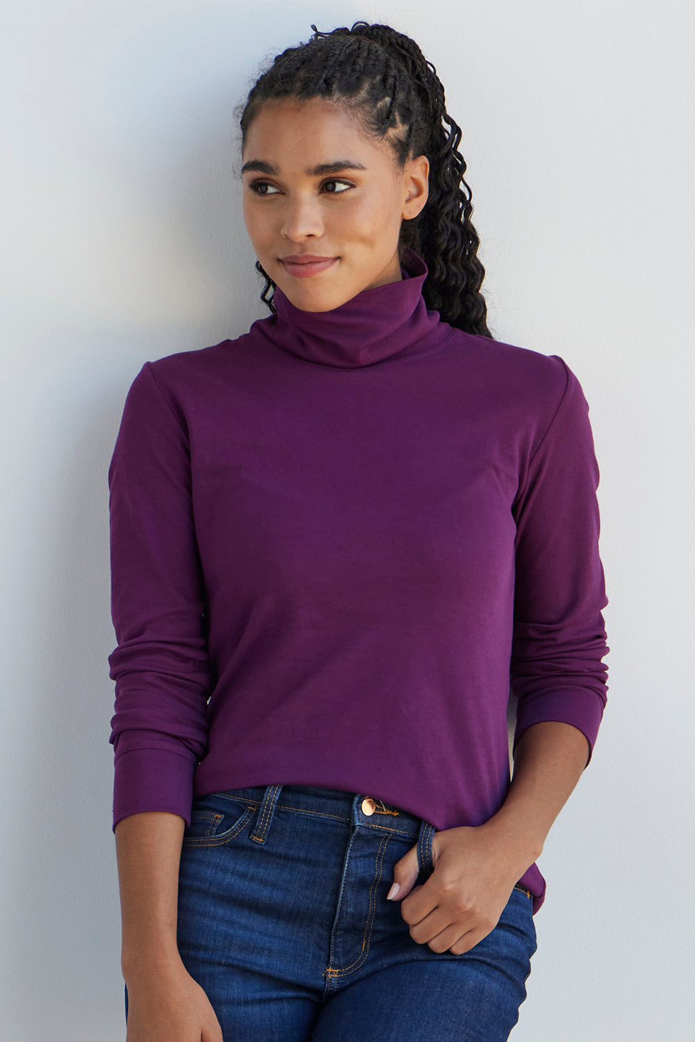 COLORFUL TURTLENECK, European Clothing, New Old Stock, Gift for Her - Tops  & Tees