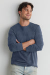 Men's 100% Organic Cotton Long Sleeve Crew Neck T-shirt