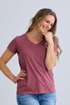 Women's 100% Organic Cotton Relaxed V-neck T-shirt