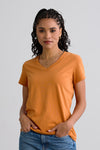 Women's 100% Organic Cotton Relaxed V-neck T-shirt