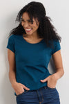 Women's Slim Organic Scoop Neck Tee