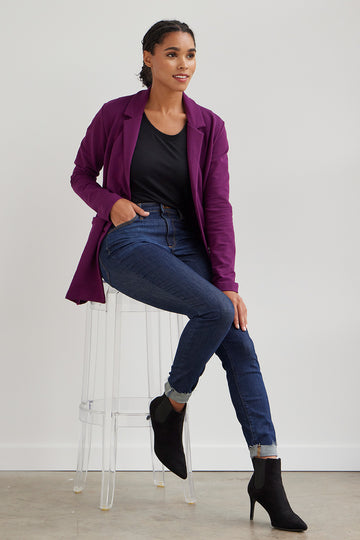 Women's Organic Relaxed Knit Blazer (Discontinued Color)