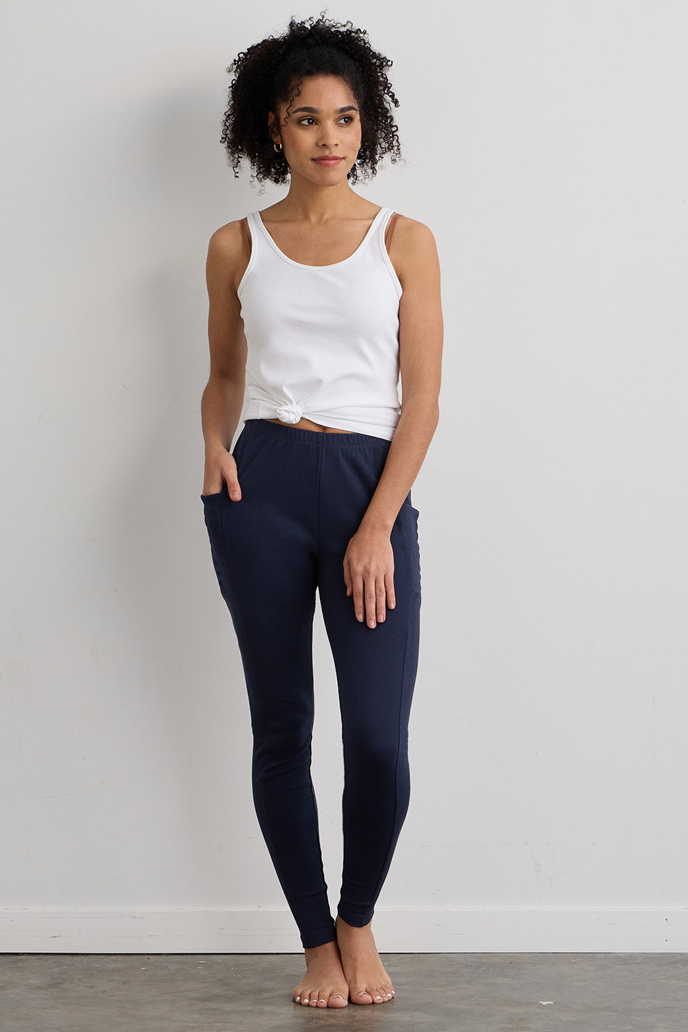 1X 2X 3X Athletic Fabric Wide Waist / Premium Cotton Long Yoga Leggings  Pockets | eBay