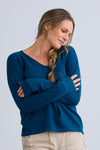 Women's Organic Cotton Relaxed V-Neck Sweater