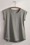 organic cotton relaxed fit easy tee - sage green - ethically made fair trade clothing - fair indigo