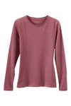 Women's 100% Organic Cotton Relaxed Long Sleeve Crew Neck T-Shirt