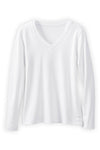 Women's Organic Long Sleeve V-Neck T-Shirt