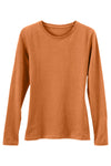 Women's 100% Organic Cotton Relaxed Long Sleeve Crew Neck T-Shirt