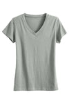 Women's 100% Organic Cotton Relaxed V-neck T-shirt