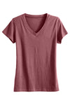 Women's 100% Organic Cotton Relaxed V-neck T-shirt