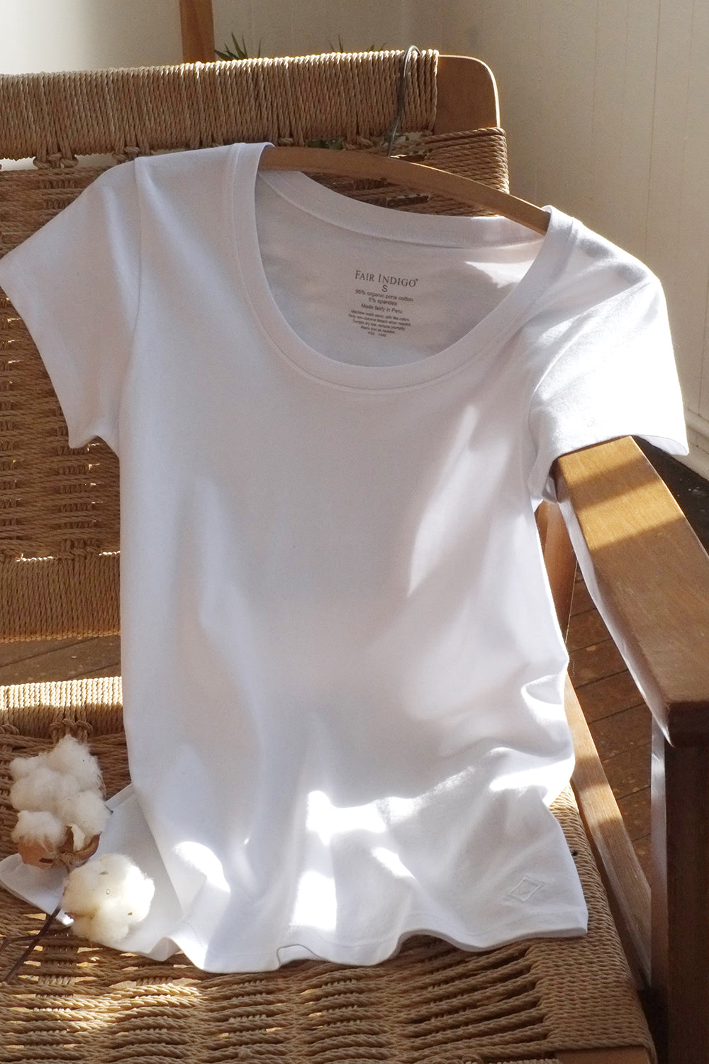 Women's T-Shirt Tight Fit High-Neck Organic Cotton