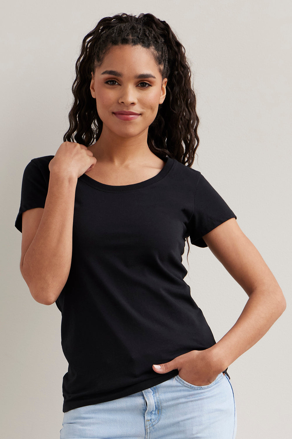 Effortless Scoop Neck T-Shirt  Shop Sustainable Women's Clothing