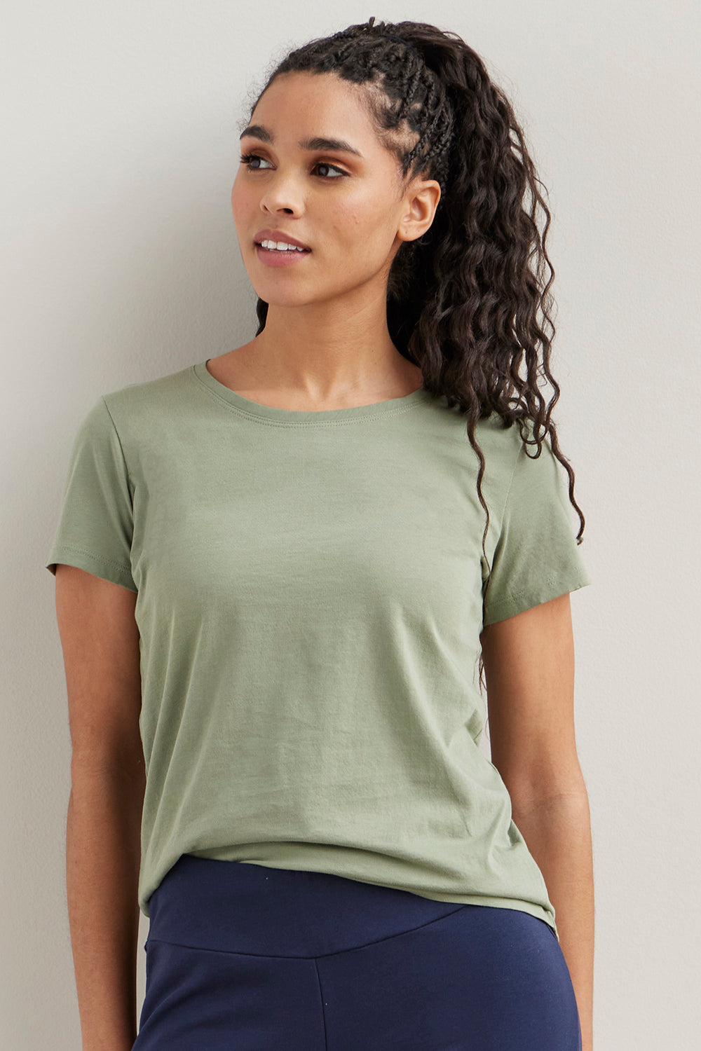 Women's Organic 100% Cotton Crew Neck T-shirt