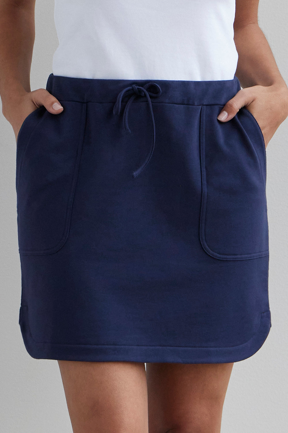 Women\'s Organic Cotton Mini Mini | Skirt Skirt | Fair French Terry Indigo