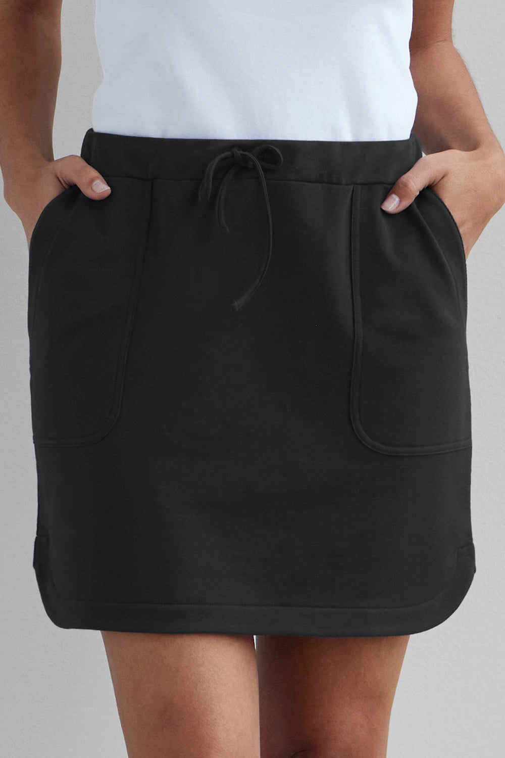 Terry French Skirt | Women\'s Mini Cotton Fair Mini Skirt | Organic Indigo
