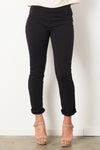 womens organic blend knit pants - black - fair indigo fair trade ethically made